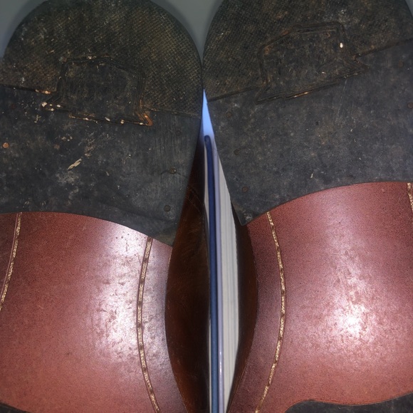 FLORSHEIM Brown cap toe shoe size 9.5D - Picture 5 of 8